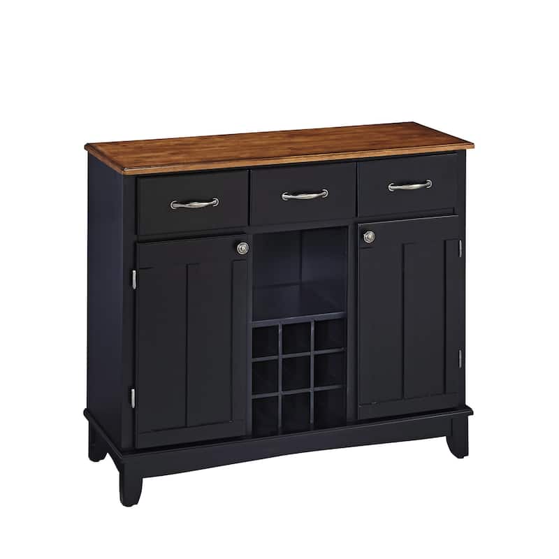 Homestyles Buffet Of Buffets Black Wood Buffet - 42" x 17" x 36" - Black - 42" x 17" x 36"