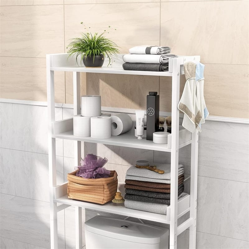 Over The Toilet Storage - 9.4"D x 24.8"W x 63.7"H