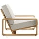 preview thumbnail 5 of 14, Lirienne Outdoor Patio Aluminum Faux Wood Armchairs Set of 2