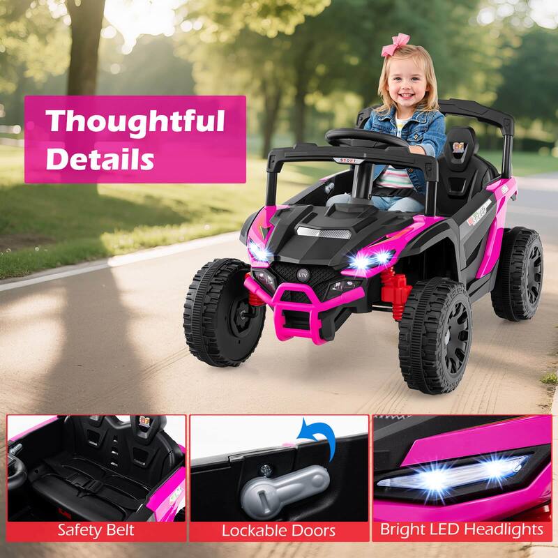 Honeyjoy 12V Kids Ride On Car Battery Powered Electric Remote Control - See Details