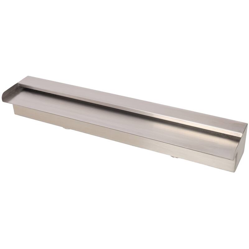 Pool Fountain, Spillway for Swimming Pool Decoration Sheer Descent, Waterfall Fountain, Stainless Steel 23.6"