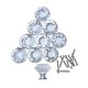 preview thumbnail 7 of 8, Glass Cabinet Knobs Diamond Shape 1.18 x 1.18 x 1.18" 10 Pcs Per Pack Mushroom Cabinet Pulls and Knobs Renovators Supply