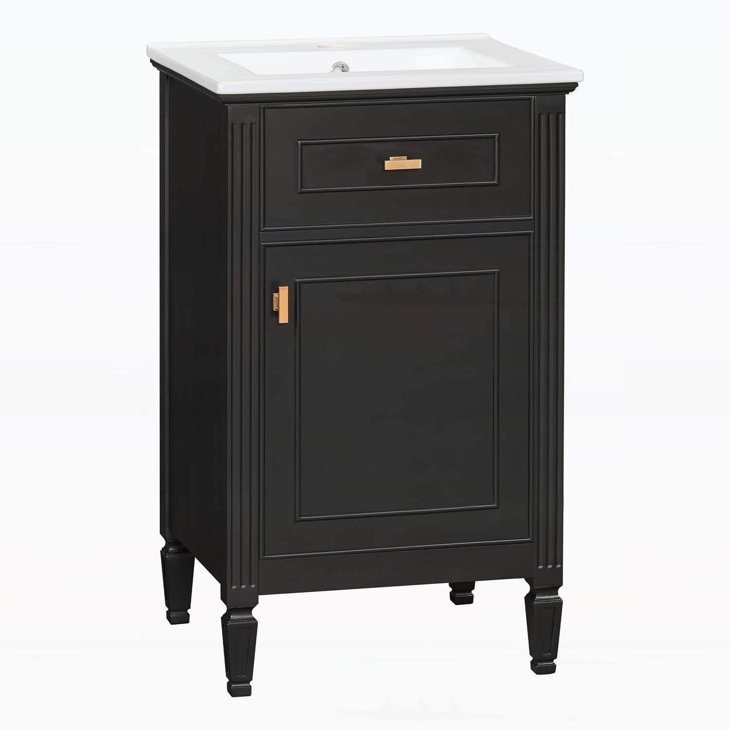 20-Inch Bathroom Vanity with Sink,Wood Legs - Overstock - 42989282