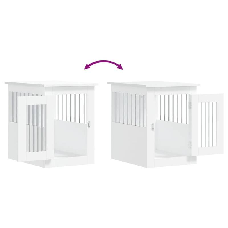 vidaXL Dog Crate with Door Doghouse Puppy Kennel Peg Cage Engineered Wood