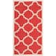 SAFAVIEH Courtyard Maryanne Indoor/ Outdoor Waterproof Patio Backyard Rug - 2' x 3'7" - Red