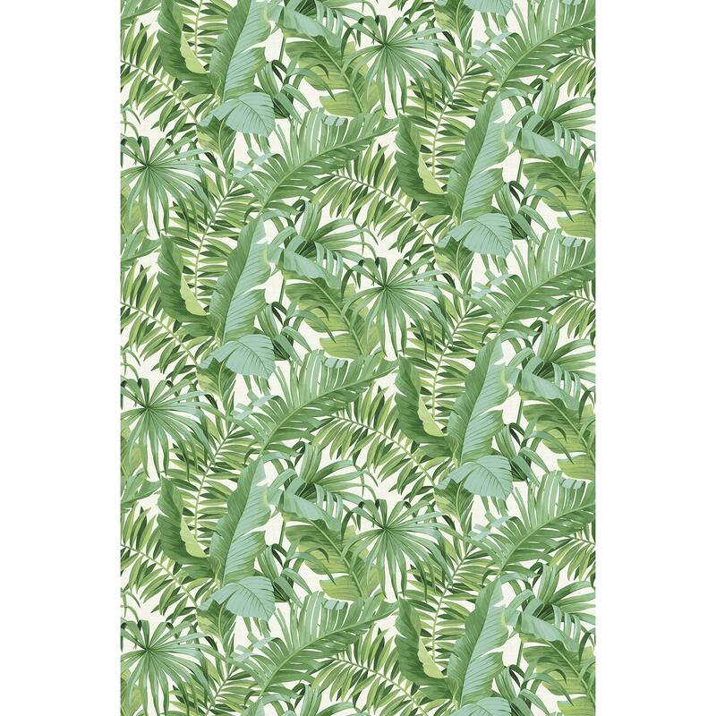 REMIX Walls by Katie Hunt Tropical Palm Leaf Green Wall Mural