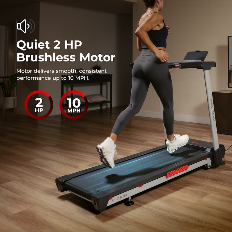 Sunny Health & Fitness Pace 500 Smart Auto Incline Treadmill - SF-T724081