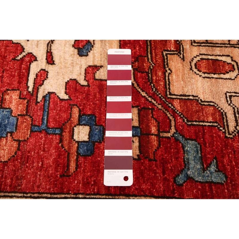 ECARPETGALLERY Hand-knotted Aryana Red Wool Rug - 8'3 x 9'11