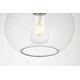 preview thumbnail 4 of 9, Destiny 1-Light Plug in Pendant with clear shade - 8" Diameter