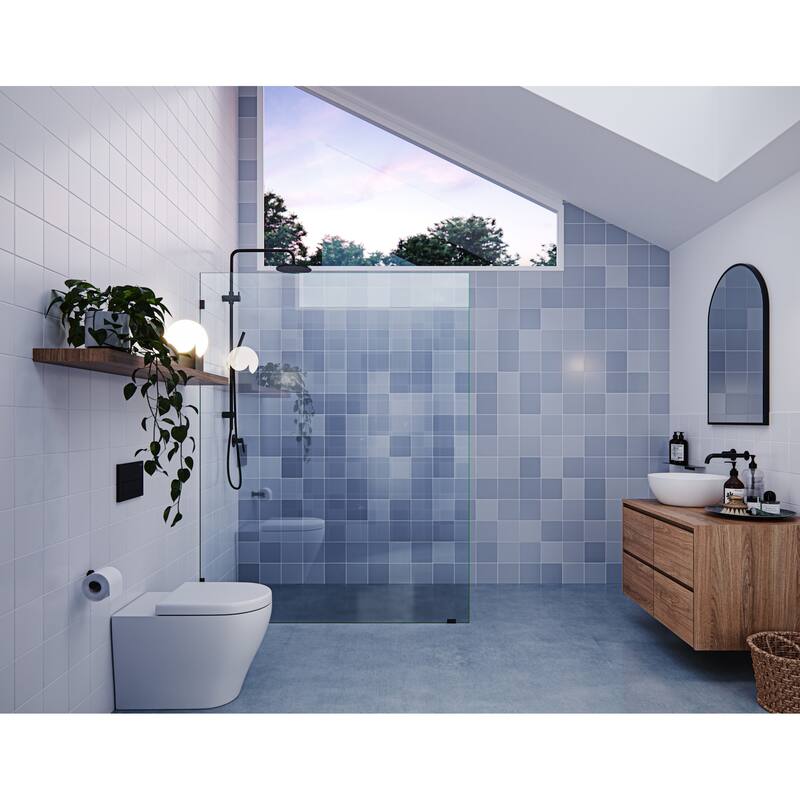 Glass Warehouse GW-SFP-60 Vela 78" High x 60" Wide Shower Screen