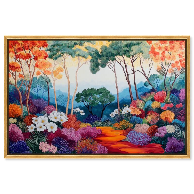 Solara's Bloom II Canvas by Art Remedy - 30" x 20" - Gold