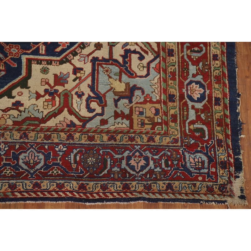 Tabriz Persian Antique Area Rug Hand-Knotted Wool Carpet - 8'1"x 10'10"