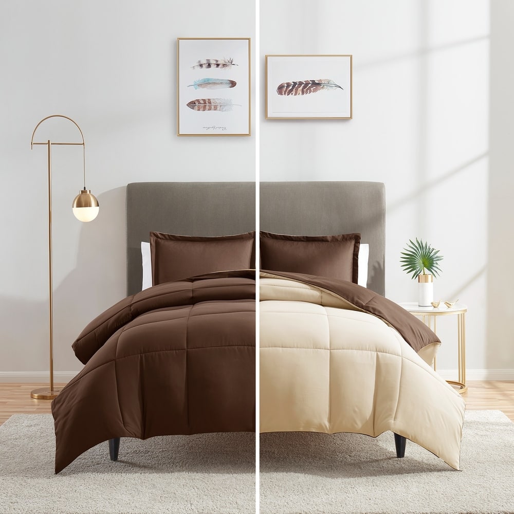 Nestl All Season Down Alternative Reversible Comforter Set