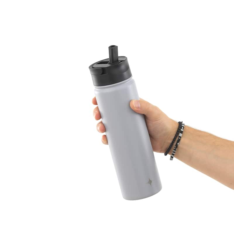 JoyJolt Triple Insulated Stainless Steel Water Bottle with Flip Lid ...