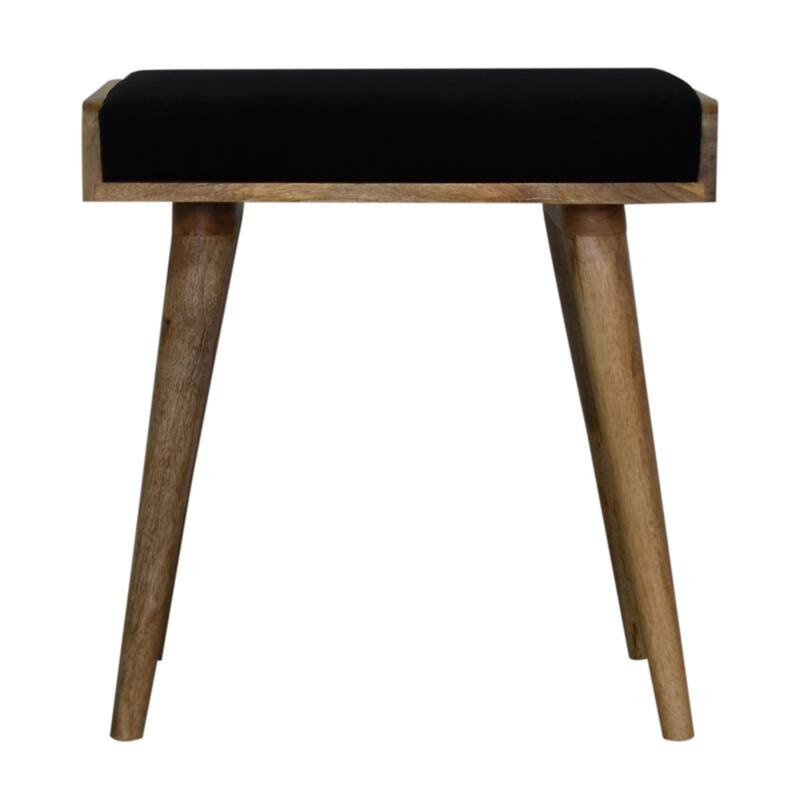 Stylish and Minimalist Velvet Footstool Easy to assemble