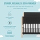 preview thumbnail 4 of 3, Dream On Me Soho Convertible Crib In Matte Black Vintage - Matte Black Vintage