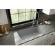preview thumbnail 7 of 63, Karran Undermount Quartz Composite 33 in. Single Bowl Kitchen Sink with Accessories