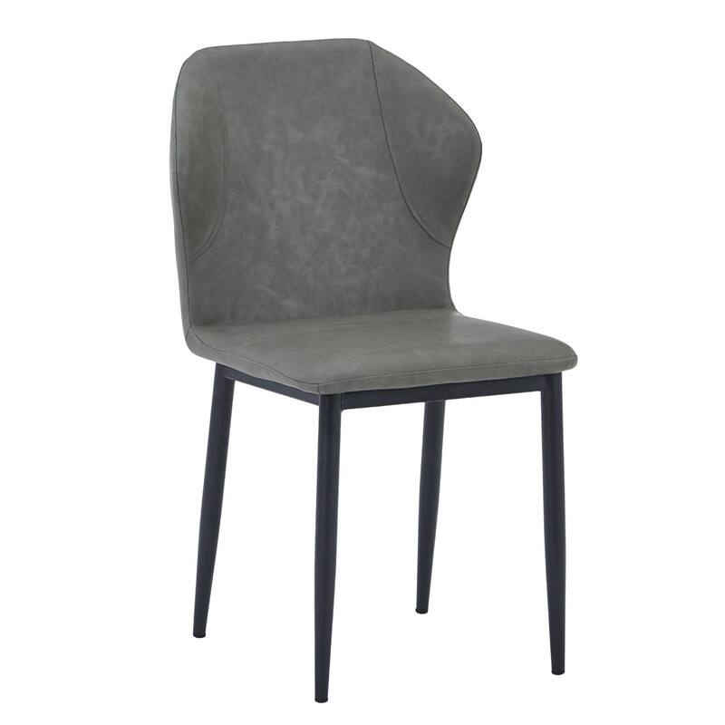 Mosaic Modern Fabric Upholstered Accent Dining Chair With Metal Legs & Curved Backrest Side Chair for Home or Office (Set of 4)