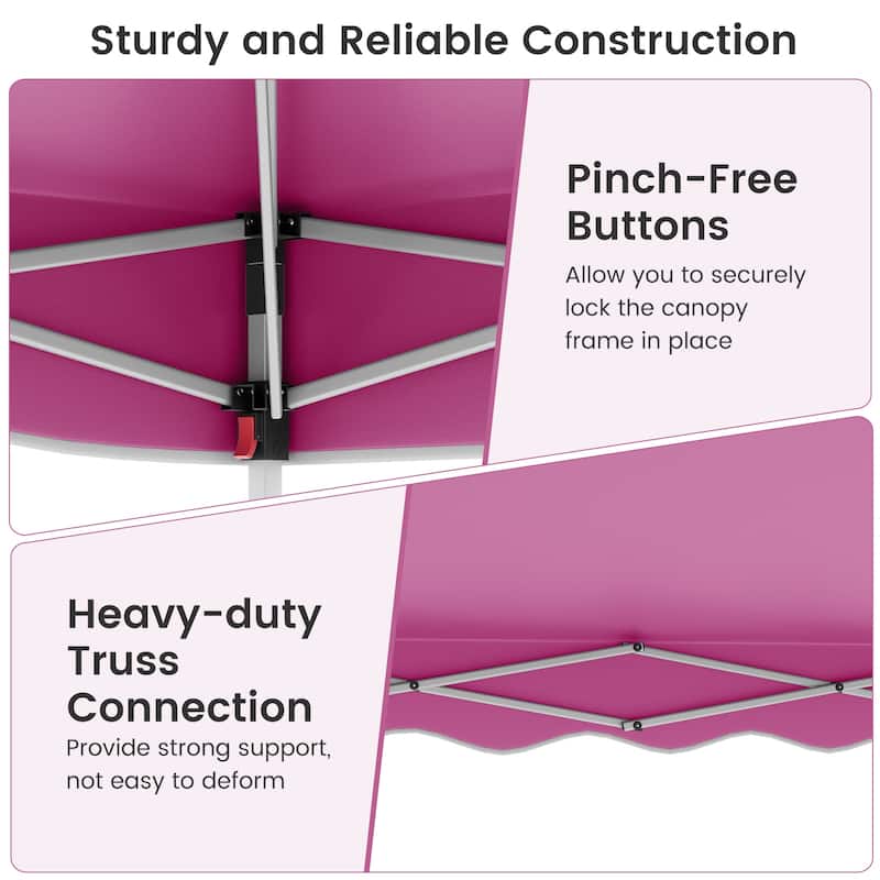 Gymax 10 X 10 FT Pop up Canopy Tent Portable Foldable Patio Shelter w/