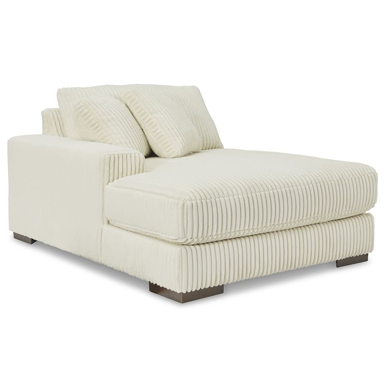 Signature Design by Ashley Lindyn White 2-Piece Sectional with Ottoman - 102" W x 70" D x 38" H