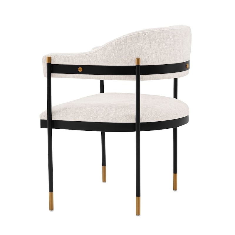 Manhattan Comfort Modern Lia Boucle Dining Armchair