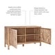 preview thumbnail 9 of 10, Linon Heaton 2-Door Bohemian Wooden Cabinet
