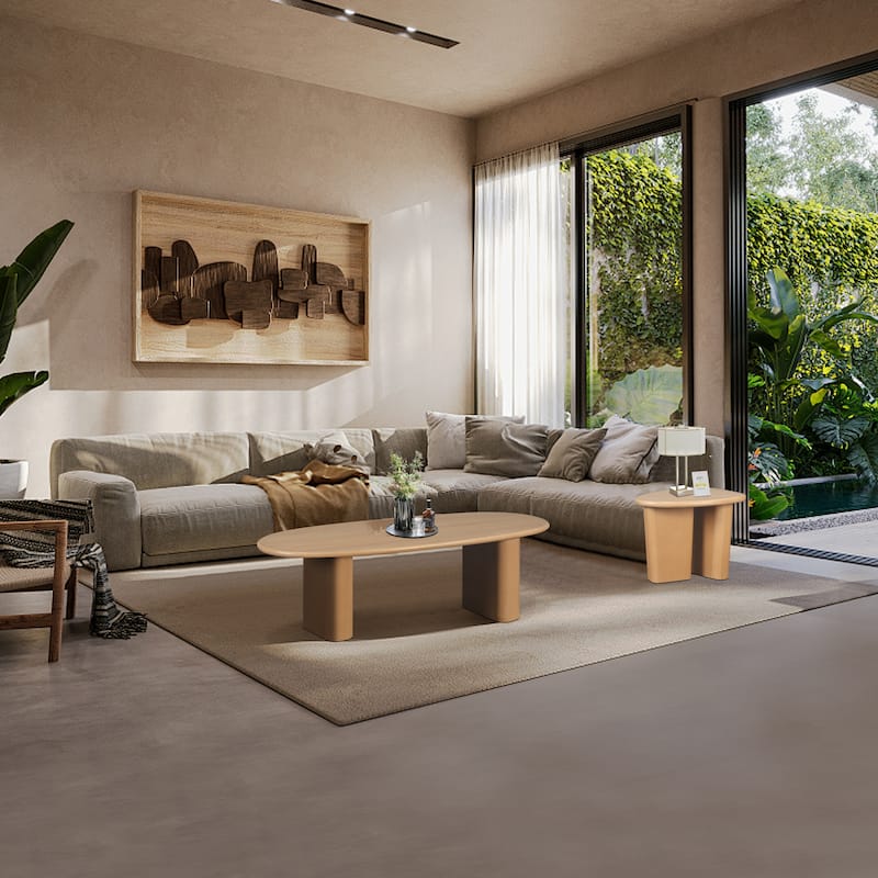 Tapered Tabletop Side Table for Kitchen, Dining Room, Living Room