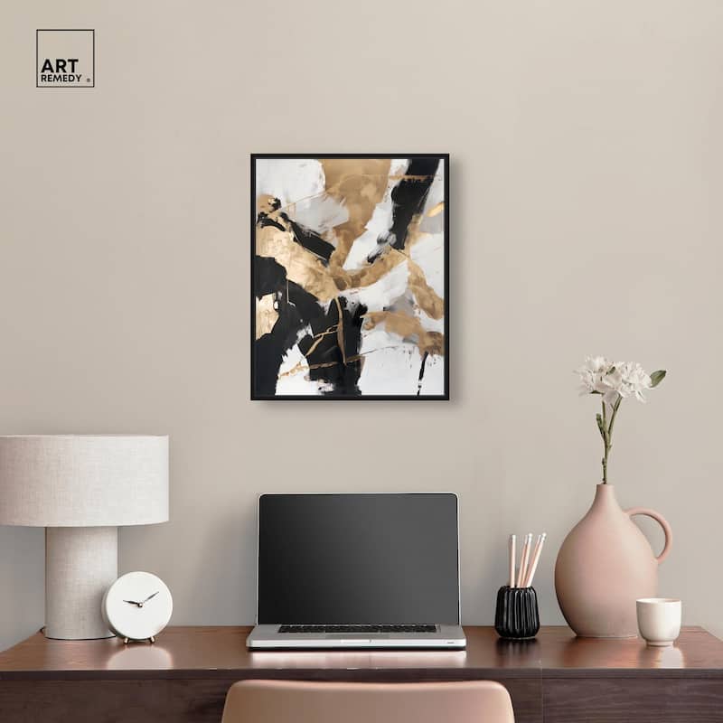 Cracked Gilt II Canvas by Art Remedy