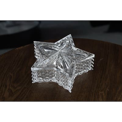 Faceted Star Jewelry Boxes - 6.5" - Set of 2