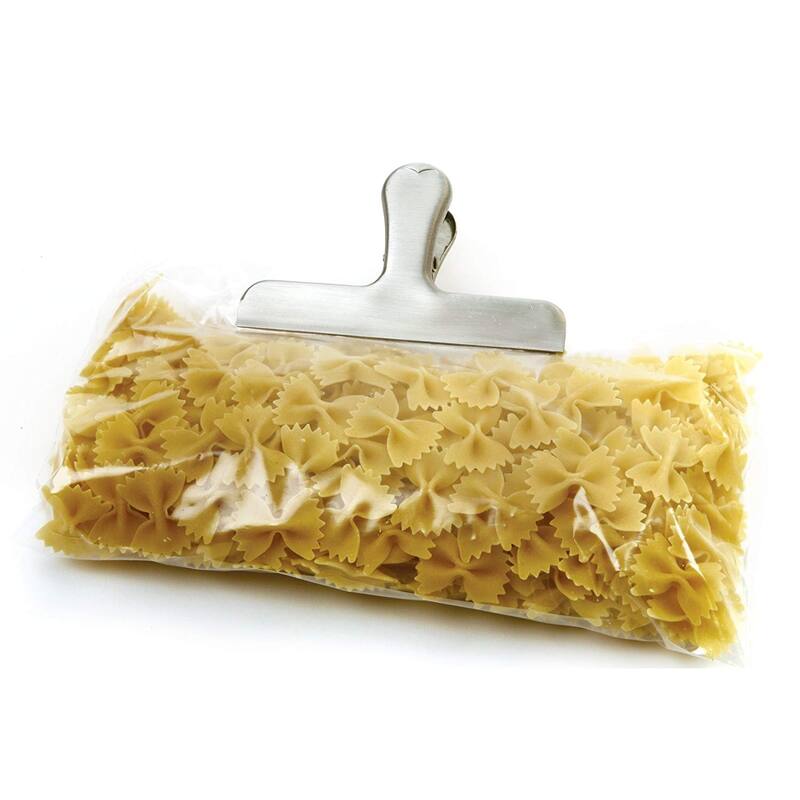 Norpro Stainless Steel Food Storage Jumbo Bag Clip - Silver