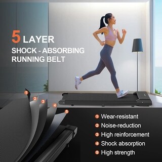 Walking Pad Portable Treadmill Under Desk Low Noise Running Jogging ...