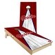 preview thumbnail 1 of 7, Boston Baseball Outdoor Cornhole Board Set Backyard 2x4 - NO Accessories
