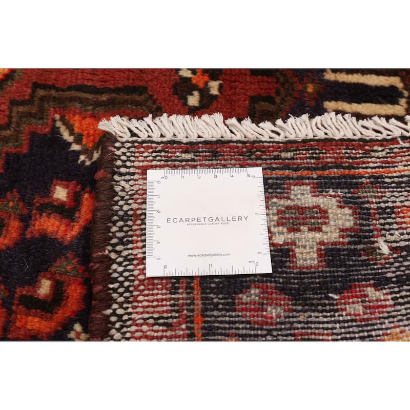 ECARPETGALLERY Hand-knotted Andelz Red Wool Rug - 3'10 x 5'0