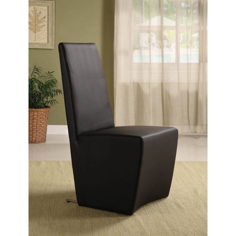 PU Dining Chair, Set of 2 - Brown