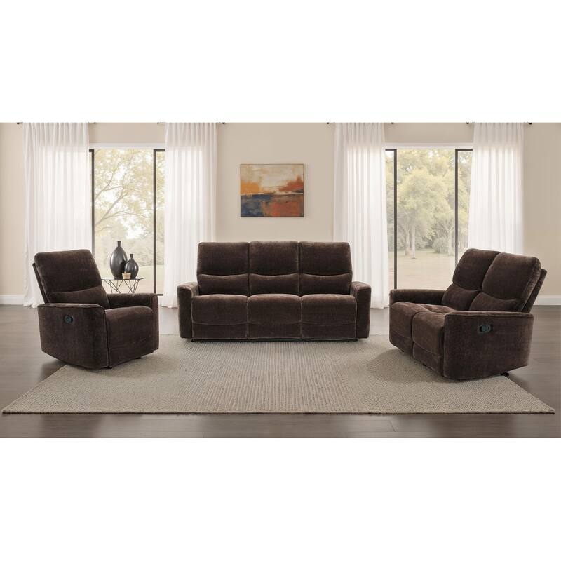 Navarro Upholstered Reclining Sofa Set