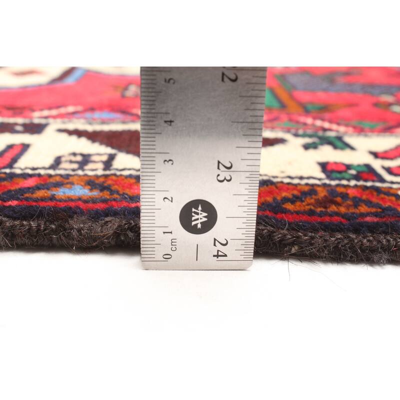 ECARPETGALLERY Hand-knotted Teimani Light Red Wool Rug - 2'9 x 4'8