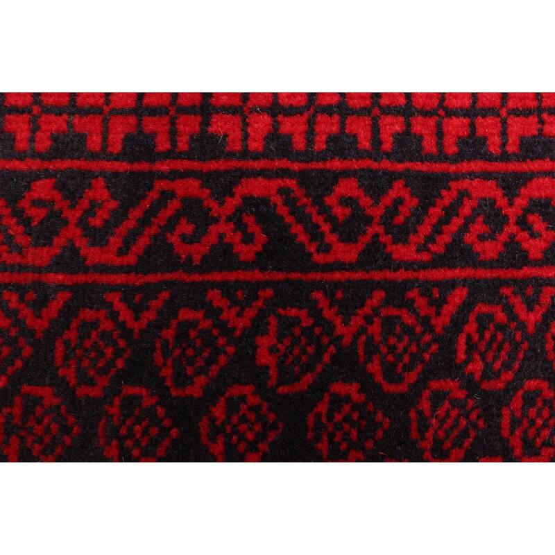 ECARPETGALLERY Hand-knotted Teimani Black Wool Rug - 2'11 x 4'9