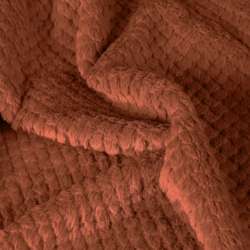 Superior Victoria Fluffy Fleece Blanket - Ultra-Soft, Mink Texture & Double Layer