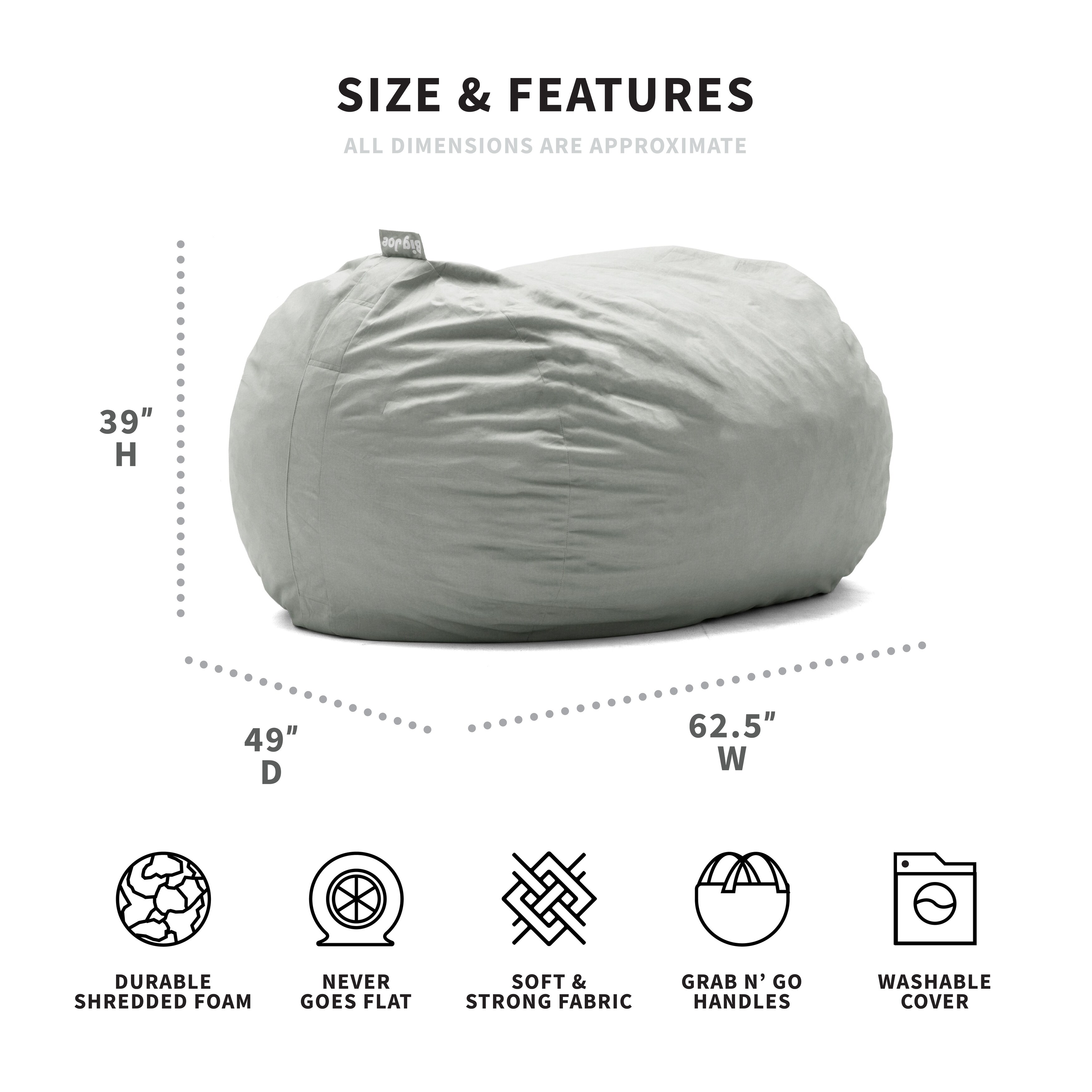 Big Joe Bean Bag Filling Hack: Shop Vac Used To Blow Bean Bag Filler Into  Bean Bag With No Mess 