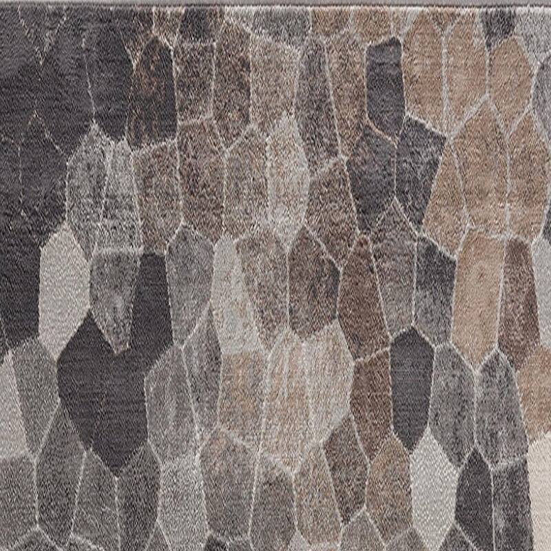 HomeRoots Cobblestone Transitional Square Area Rug