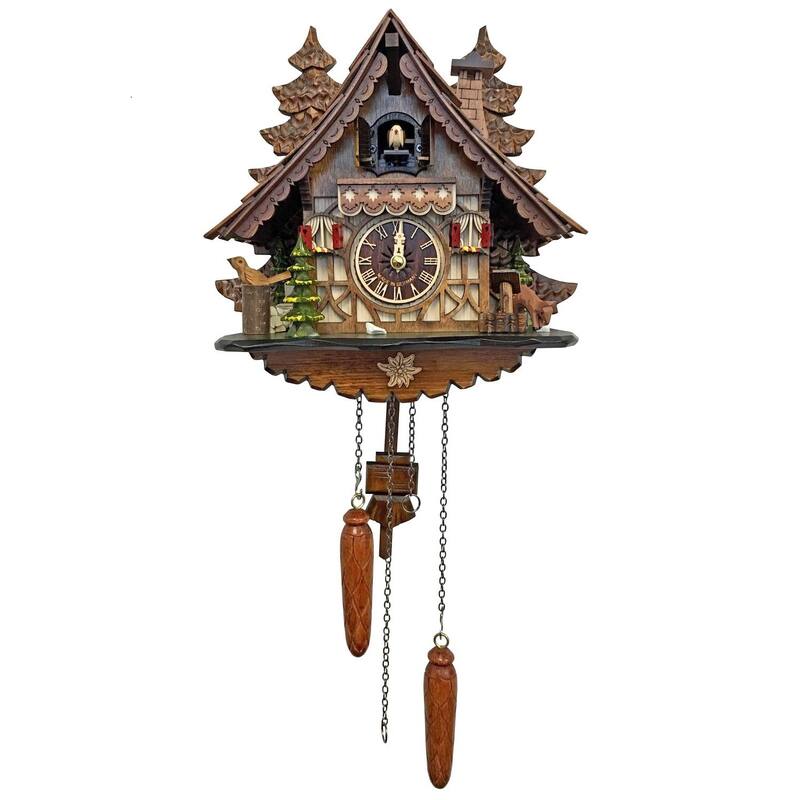 12" Engstler Battery-Operated Mini Size Cuckoo Wall Clock