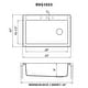 preview thumbnail 11 of 10, Ruvati 33 x 22 inch Granite Composite Quartz Drop-in Topmount Single Bowl Kitchen Sink - Catalina Blue - RVG1033LU