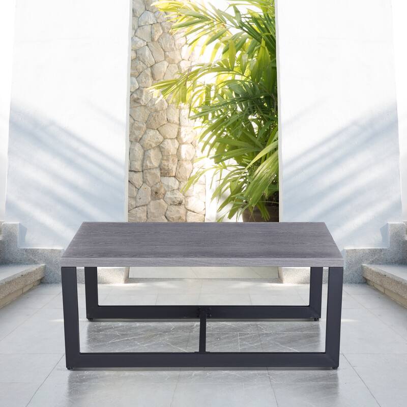 Outdoor Table Patio Coffee Table Large Table - Grey