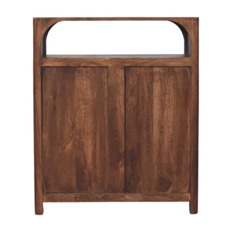 Artisan Furniture Solid Wood Arc-Line 3 Drawer Chest Brown