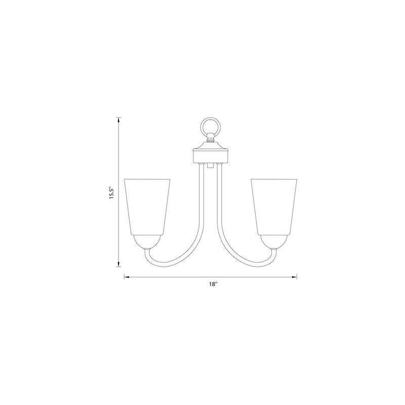 Malone 3 Light Chandelier - 18