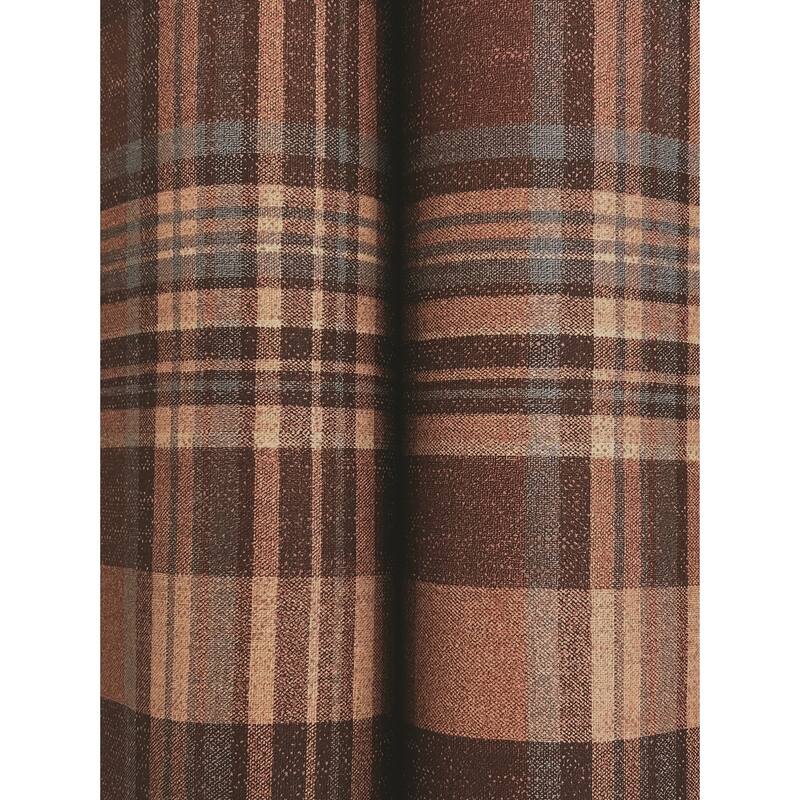 Dutton Plaid Rust Wallpaper