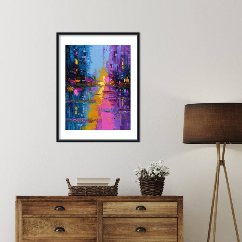 Radha Krishna Vintage Miniature Lotus Peacock Love by Tradelink inhouse artist Wood Framed Wall Art Print