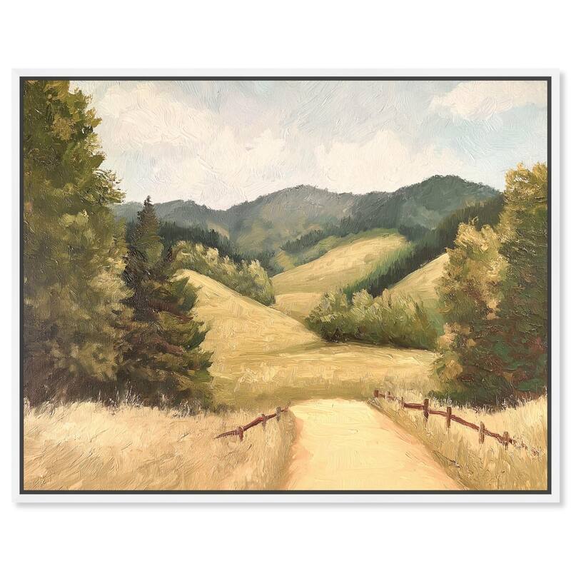 Summer Fields Canvas by Art Remedy - White - 45" x 36"