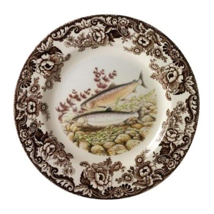 Spode Woodland Dinner Plate Fish Collection - 10.5 inch