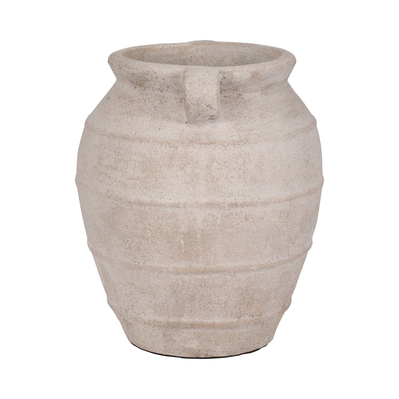 Sagebrook Home Artisan-inspired Ceramic Vase, Exquisite Earthen Variant, Perfect for Home Decor Enthusiasts